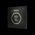 D'Addario NYXL45105 light top/medium bottom bass guitar strings set, showing the packaged strings for electric bass.