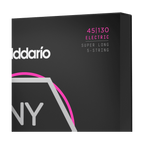 DAddario NYXL45130SL Nickel Wound Bass Guitar Strings, Regular Light 5-String, 45-130, Super Long S