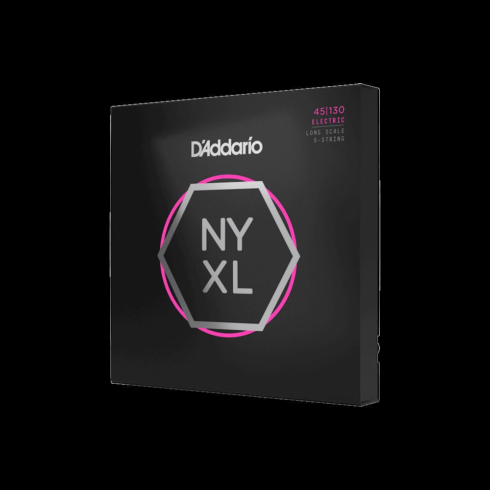 D'Addario NYXL45130 45-130 Light 5-String Bass Guitar Strings