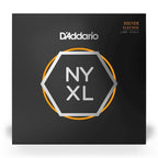 D'Addario NYXL50105 medium bass guitar strings, 50-105 gauge, with packaging and the strings visible on the image.