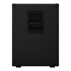 Orange OBC410C BK bass speaker cabinet in black, featuring a sturdy design and multiple speaker drivers for powerful sound.