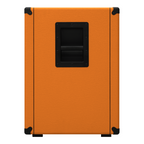 Orange OBC410C bass speaker cabinet for bass amplifiers, featuring a black grille and sturdy construction.