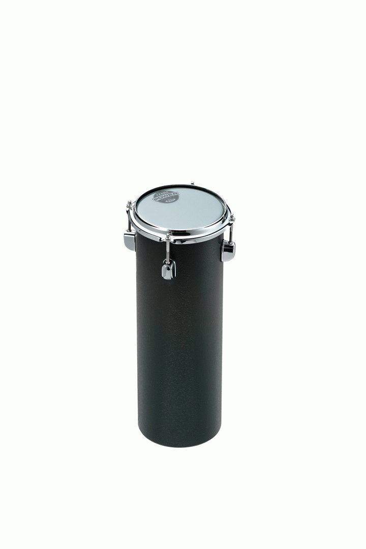 Tama OCT443N OCTOBAN single drum with natural wood finish and metal hardware, close-up view of the drum's surface and design.