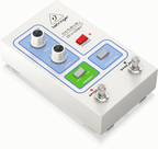 Behringer octave divider guitar effects pedal with control knobs and input/output jacks, designed for creating octave effects.