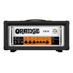 Orange OR30 single channel guitar amplifier head in black, showing control knobs and input jack on the front panel.