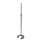 On-Stage MS7325 straight microphone stand with stackable weight base in black, adjustable height for stage and studio use