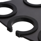 On-Stage multi-mic holder attached to a stand, designed for secure microphone placement in live sound setups.