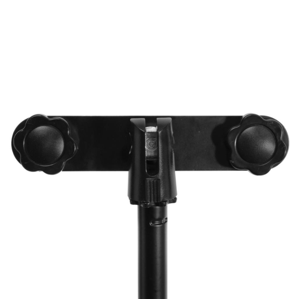 On Stage Stereo Microphone Attachment Bar holds up to 3 Mics