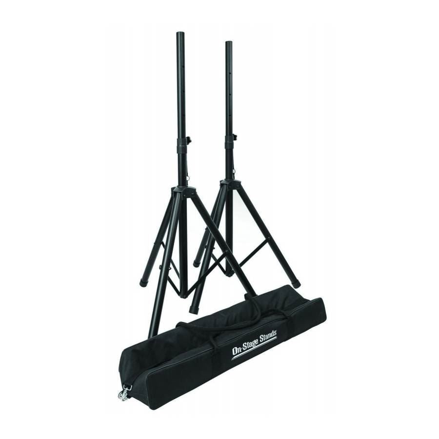 On-Stage SSP7750 Compact Speaker Stand Pack with Pair of Speaker Stands & Carry Bag