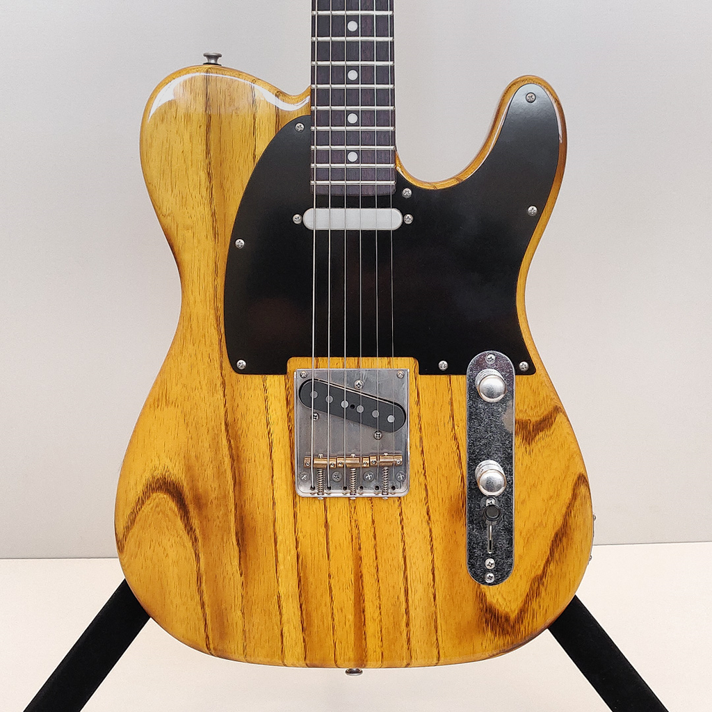 Patrick James Eggle OZ-T-SS-T-BB Electric Guitar with Swamp Ash Body and 3A Roasted Flame Maple Neck - Trans Blonde Burst