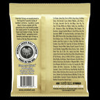 Ernie Ball Earthwood Extra Light 80/20 Bronze Acoustic Guitar Strings, showing a set of six strings on a white background.