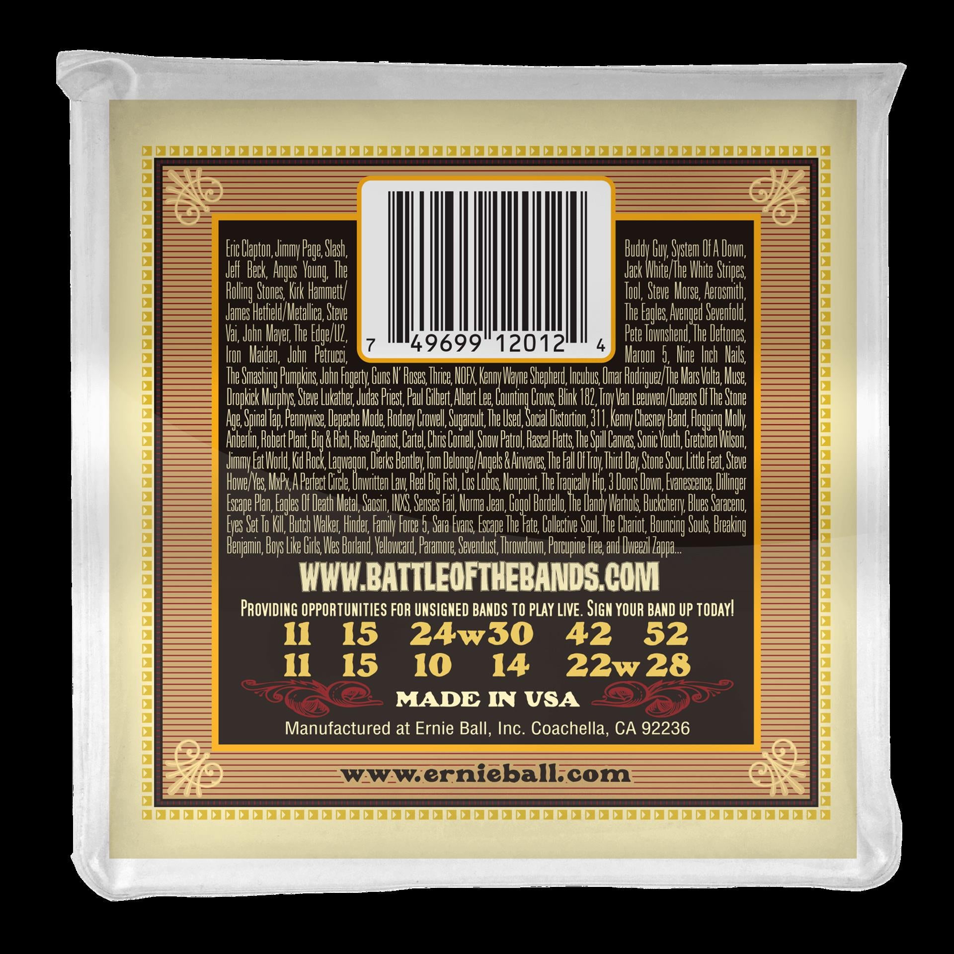 Ernie Ball 2012 Earthwood Medium 12-String 80 20 Bronze Acoustic Guitar Strings