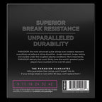 Ernie Ball Paradigm Super Slinky electric guitar strings in packaging, designed for smooth playability and rich tone.