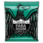 Ernie Ball 2026 Not Even Slinky Paradigm electric guitar strings in packaging, showcasing the thin and flexible string set.