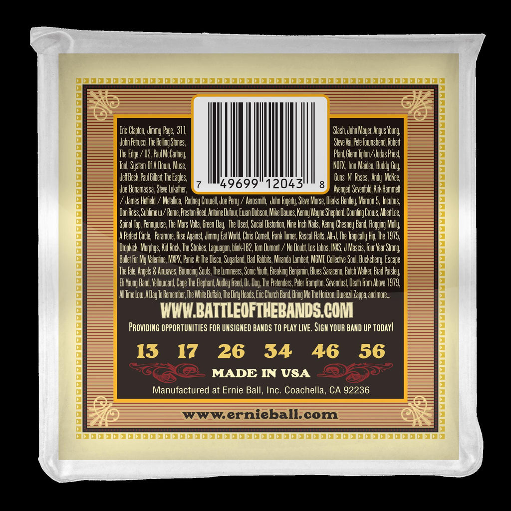 Ernie Ball 2043 Earthwood Silk & Steel Regular 80 20 Bronze Acoustic Guitar Strings