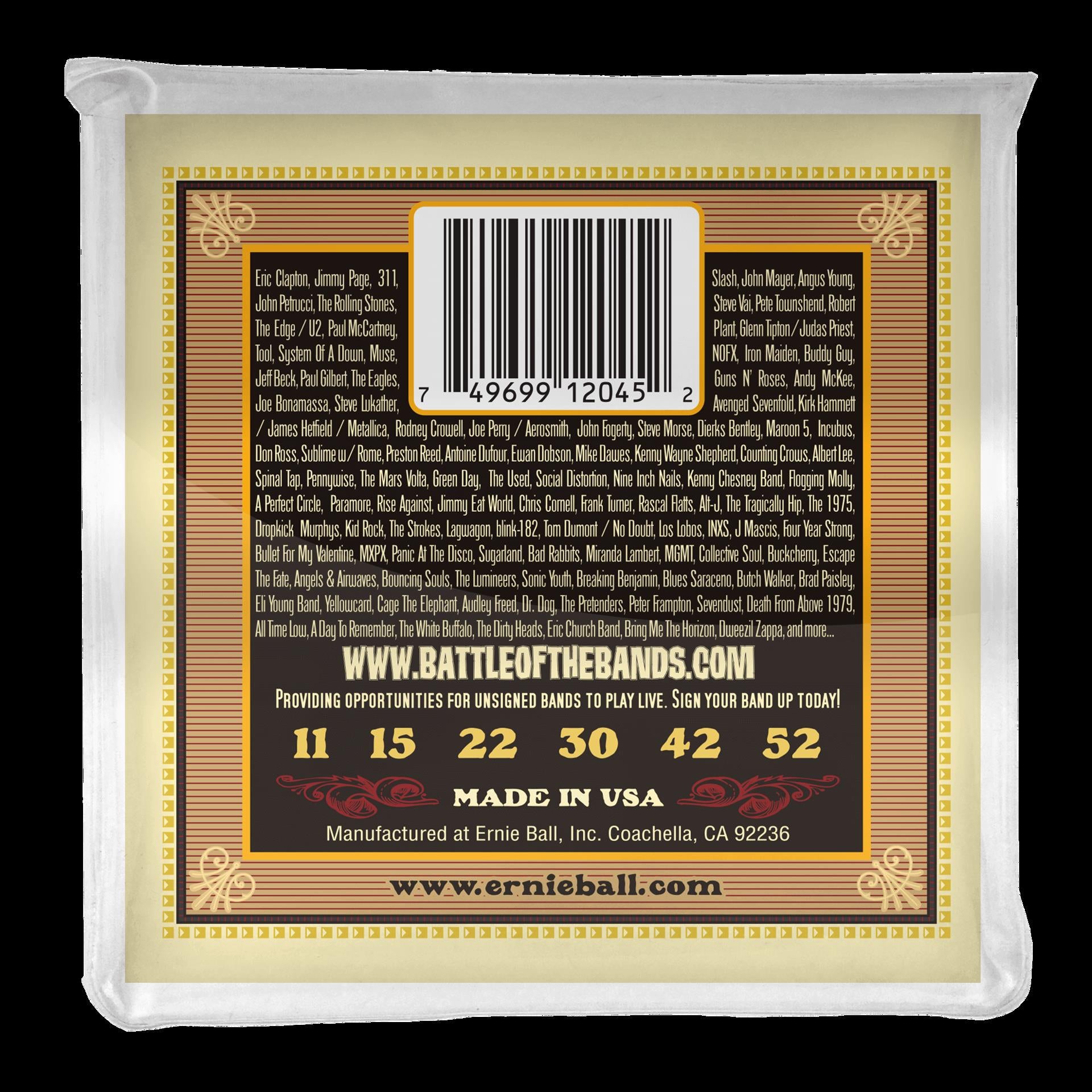 Ernie Ball 2045 Earthwood Silk & Steel Soft 80 20 Bronze Acoustic Guitar Strings