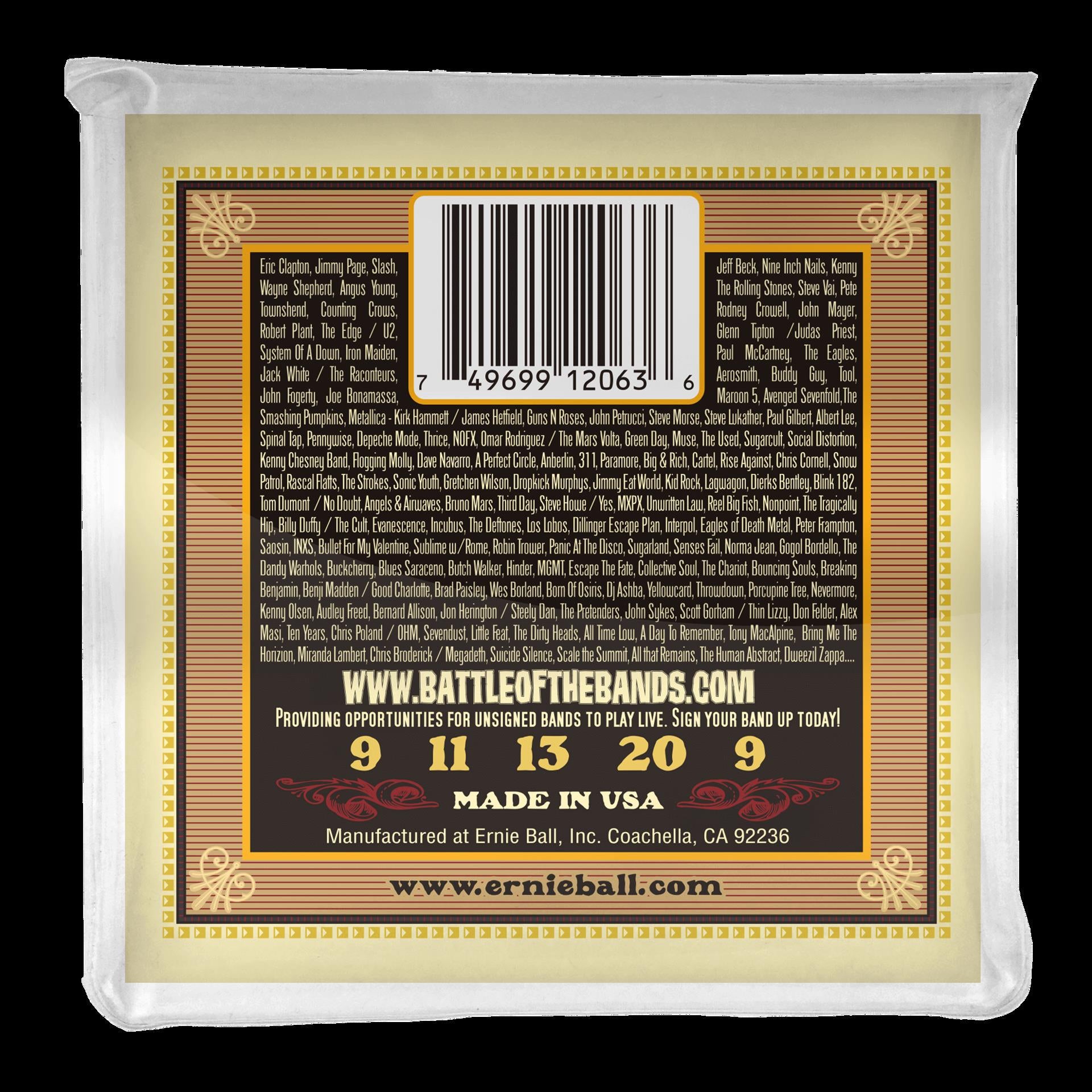 Ernie Ball 2063 Earthwood 5-String Banjo Bluegrass Loop End 80 20 Bronze Acoustic Guitar Strings
