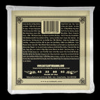 Ernie Ball Earthwood phosphor bronze acoustic bass strings with metal winding and ball end, designed for warm, rich bass sound.