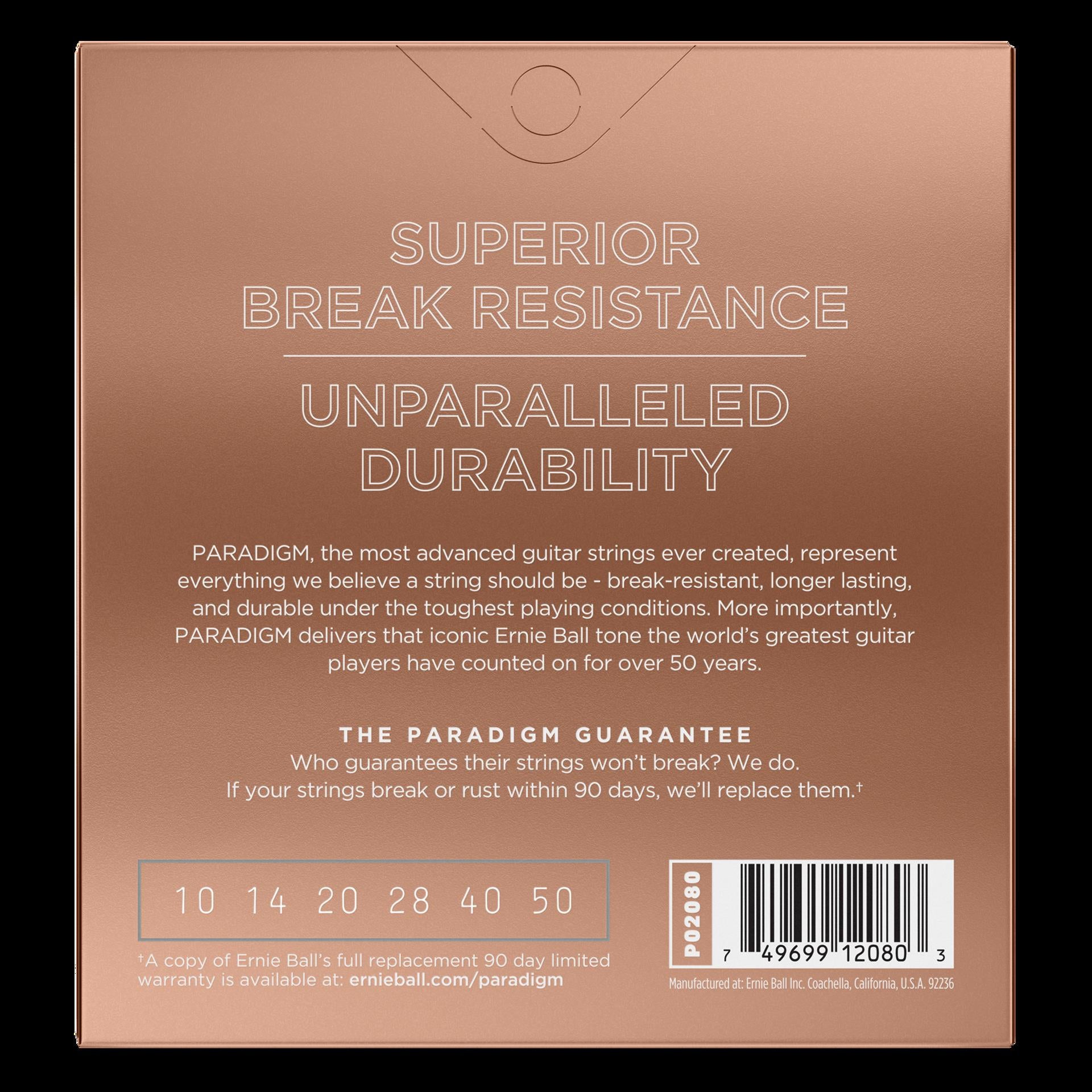 Ernie Ball 2080 Paradigm Extra Light Phosphor Bronze Acoustic Guitar Strings