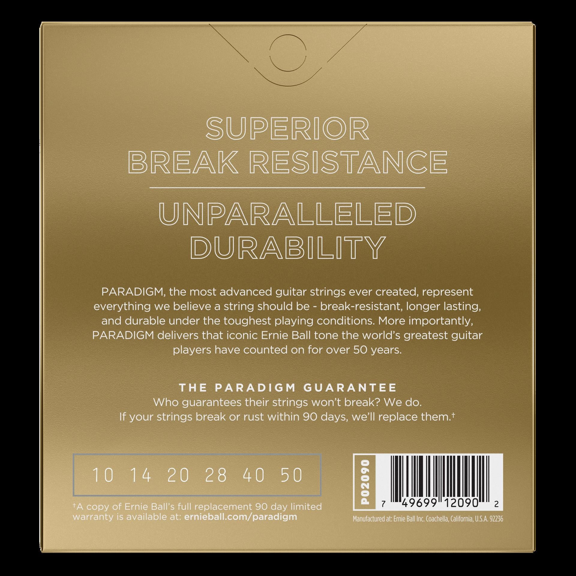 Ernie Ball 2090 Paradigm Extra Light 80 20 Bronze Acoustic Guitar Strings