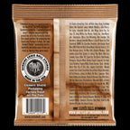 Ernie Ball Earthwood 12-string light phosphor bronze acoustic guitar strings, new and wound, on a neutral background.