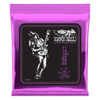 Ernie Ball Slash Signature electric guitar string set with 11-48 gauge, featuring lightweight, durable strings for electric guitar playing.