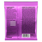 Ernie Ball Slash Signature electric guitar string set with 11-48 gauge, featuring individual strings laid out on a white background.