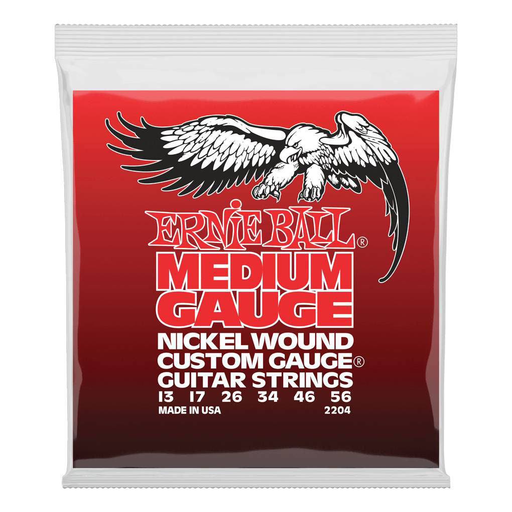 Ernie Ball Nickel Guitar - Medium - 13 - 56 - Wound G Electric Guitar Strings