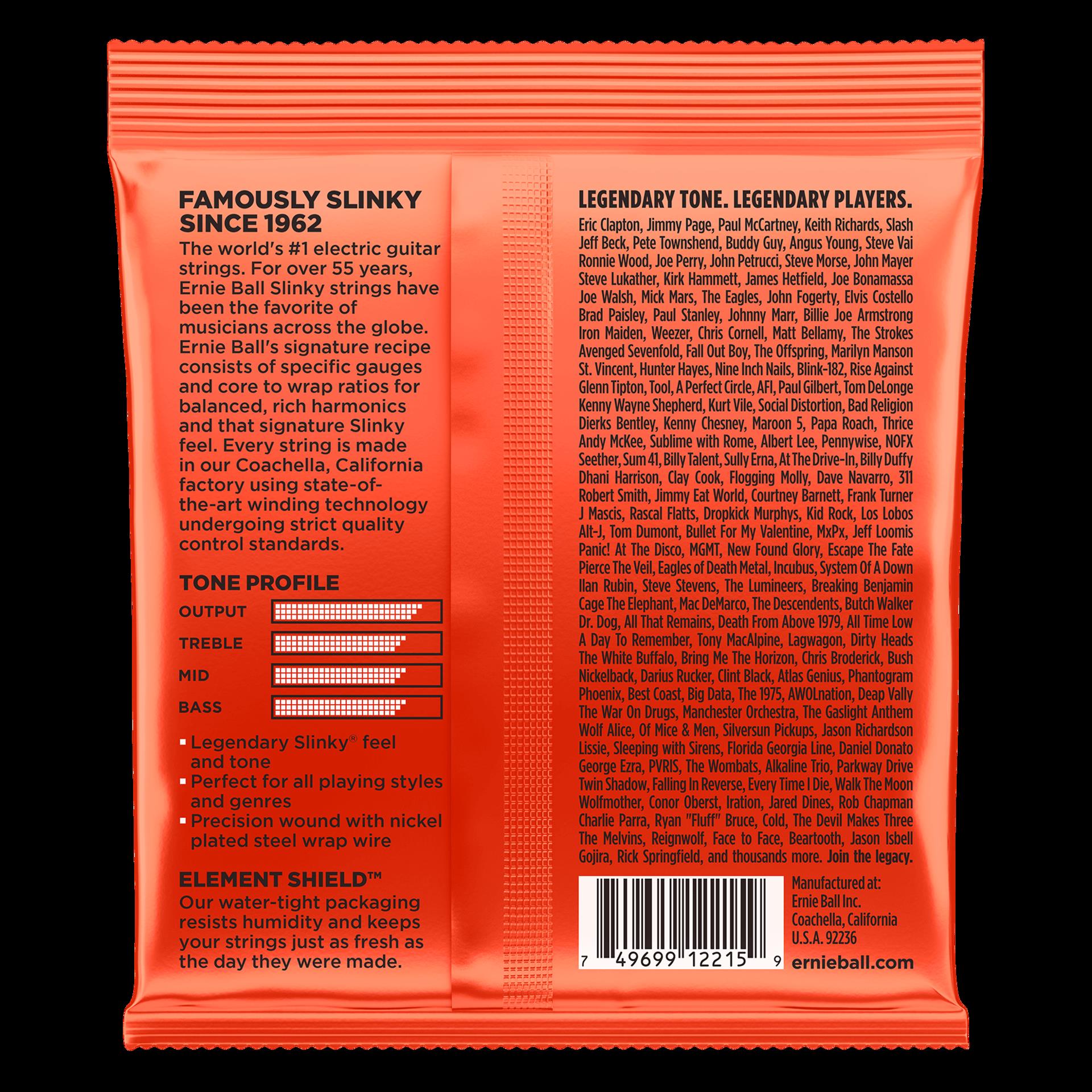 Ernie Ball 2215 Skinny Top Heavy Bottom Slinky Nickel Wound Electric Guitar Strings
