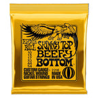 Ernie Ball 2216 electric guitar strings, 10-54 gauge, nickel wound, featuring skinny top and beefy bottom, for electric guitars.