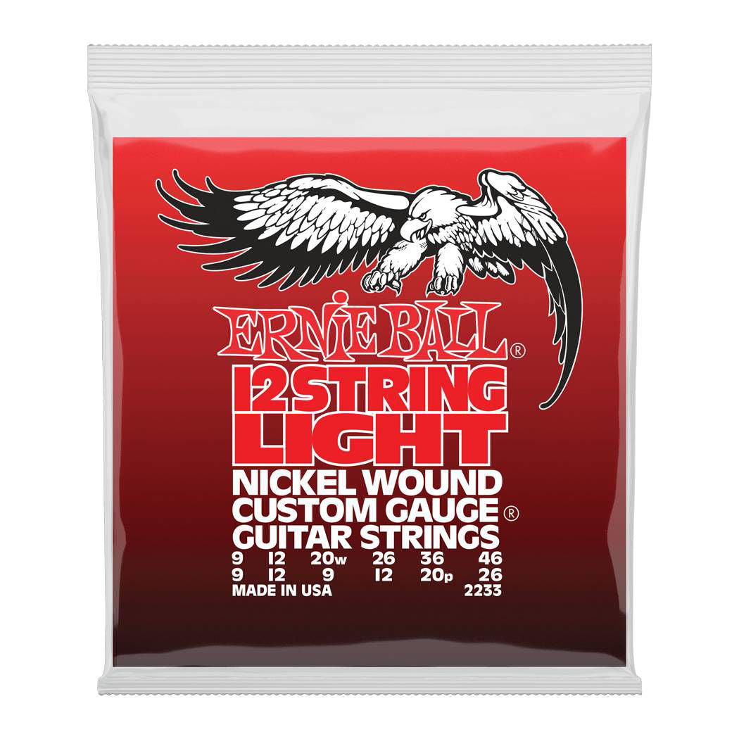 Ernie Ball 2233 9-46 Light 12-String Nickel Wound Electric Guitar Strings