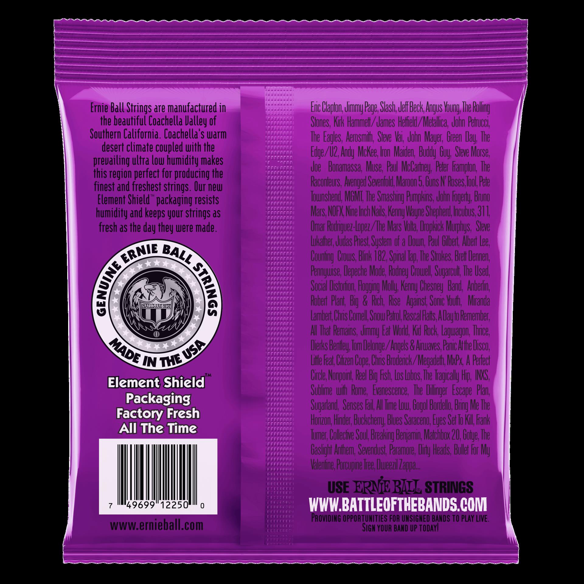 Ernie Ball 2250 Power Slinky Classic Rock n Roll Pure Nickel Wrap Electric Guitar Strings