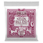Ernie Ball 2409 Ernesto Palla nylon classical guitar strings with nylon ball E, showing the packaging and string details.