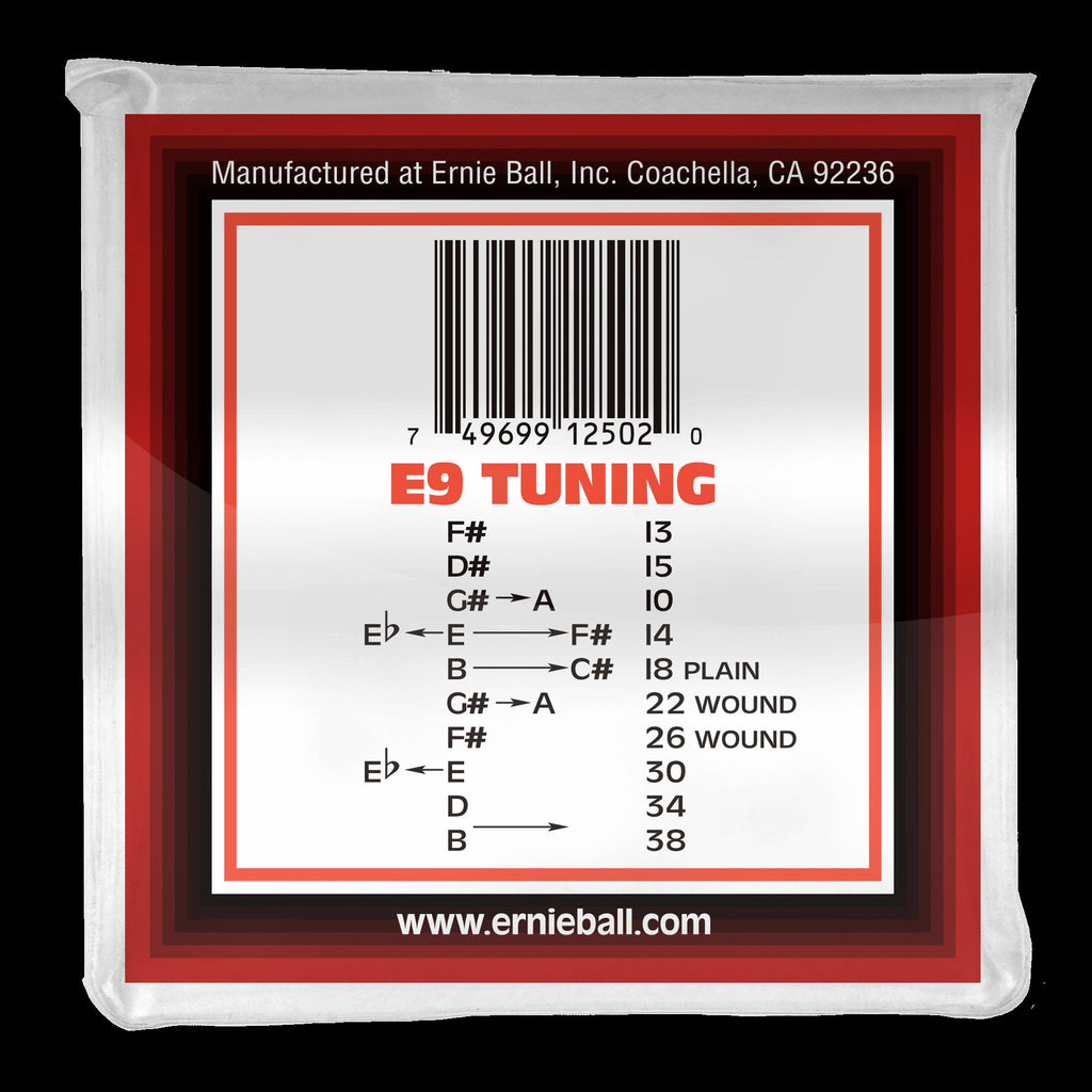 Ernie Ball 2502 Pedal Steel 10-String E9 Tuning Nickel Wound Electric Guitar Strings