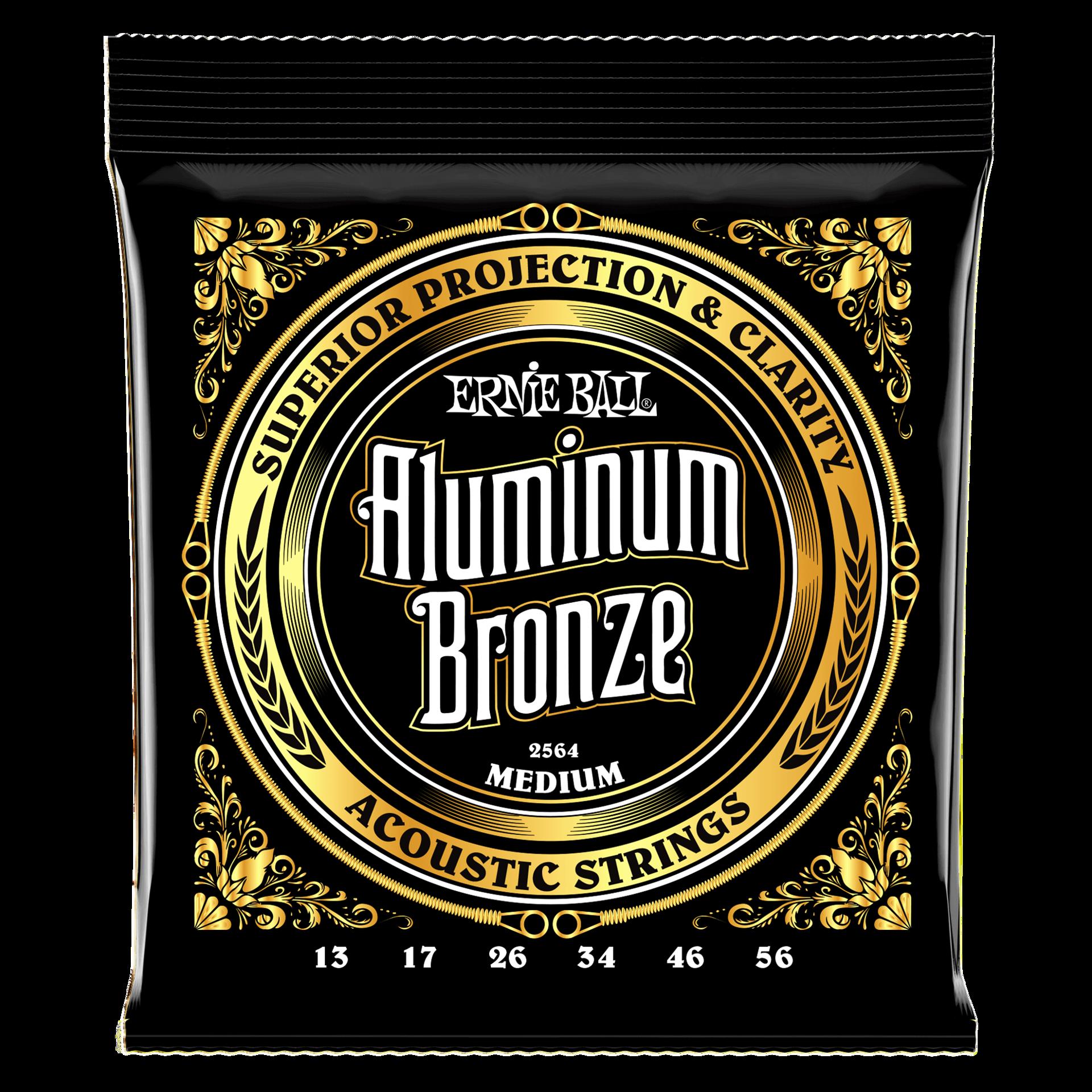 Ernie Ball 2564 Medium Aluminum Bronze Acoustic Guitar Strings