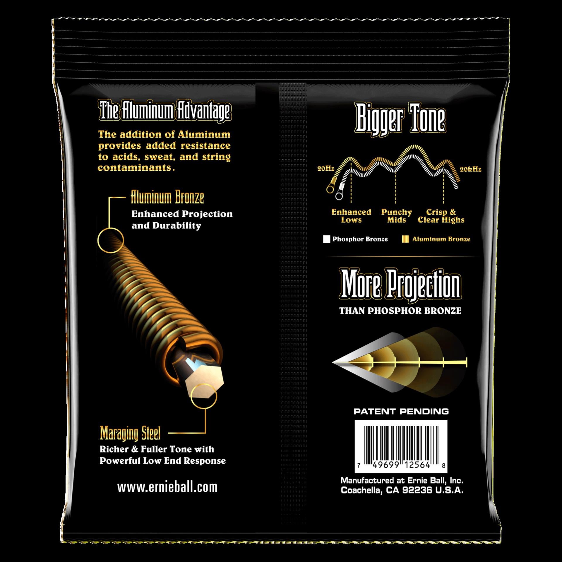 Ernie Ball 2564 Medium Aluminum Bronze Acoustic Guitar Strings