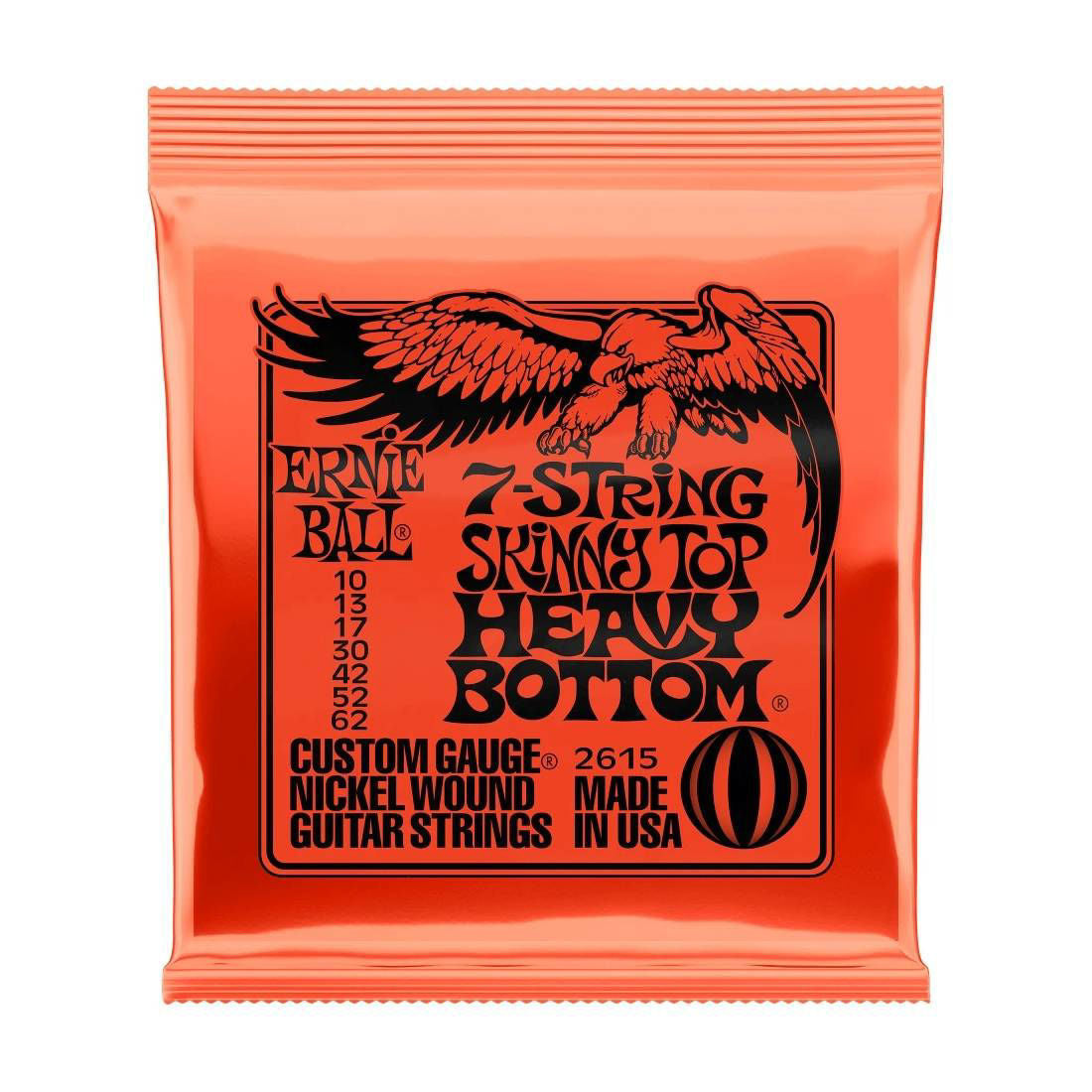 Ernie Ball 2615 10 - 62  Skinny Top Heavy Bottom Slinky 7-String Nickel Wound Electric Guitar Strings
