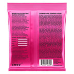 Ernie Ball Super Slinky 7-string electric guitar strings with nickel wound metal, shown on a guitar.