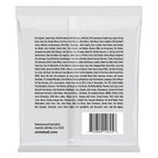 Ernie Ball Slinky 8-string nickel wound electric guitar strings, close-up of the packaged strings for electric guitar playing.