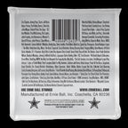 Ernie Ball 2625 Slinky 8-string nickel wound electric guitar strings displayed on a guitar.