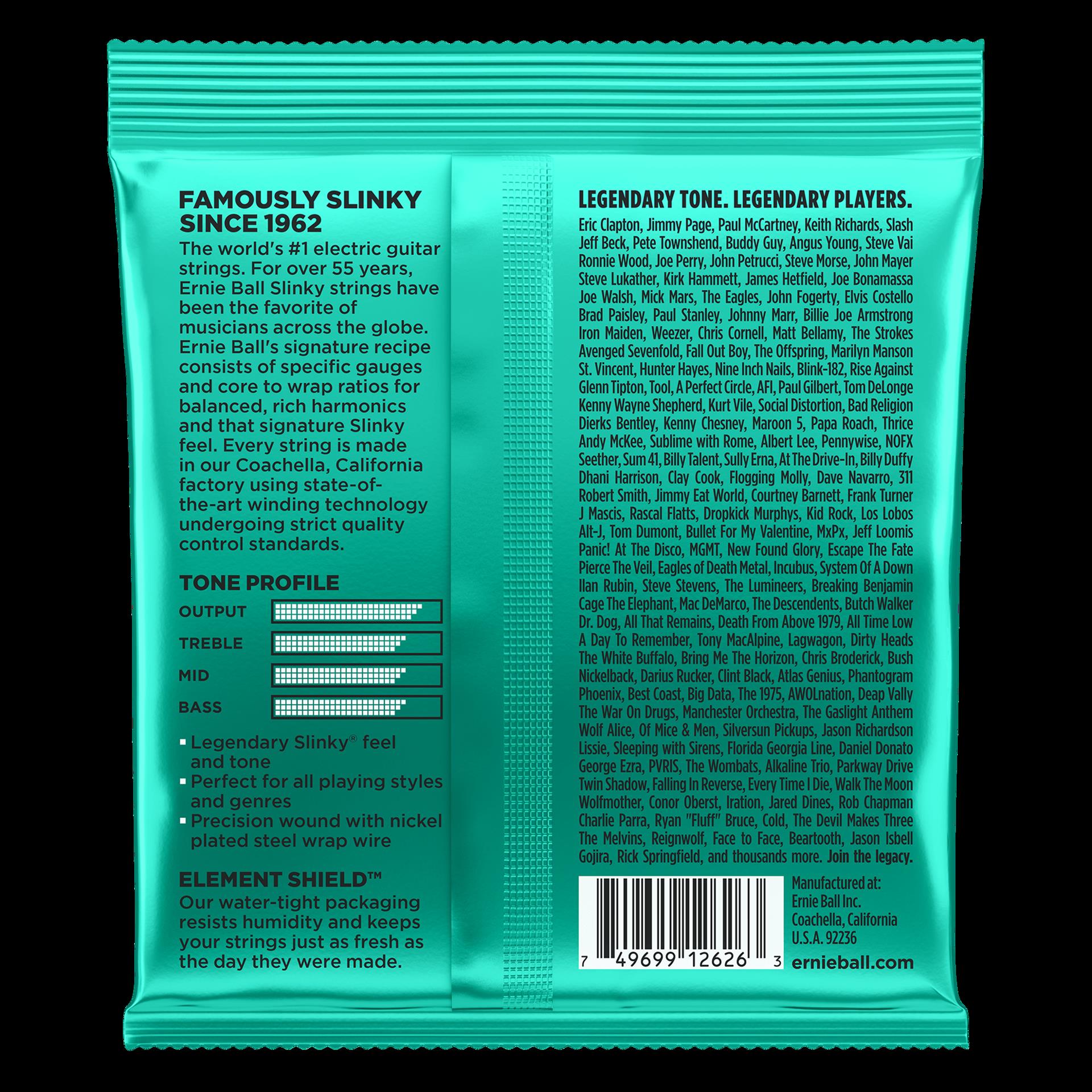 Ernie Ball 2626 Not Even Slinky Nickel Wound Electric Guitar Strings