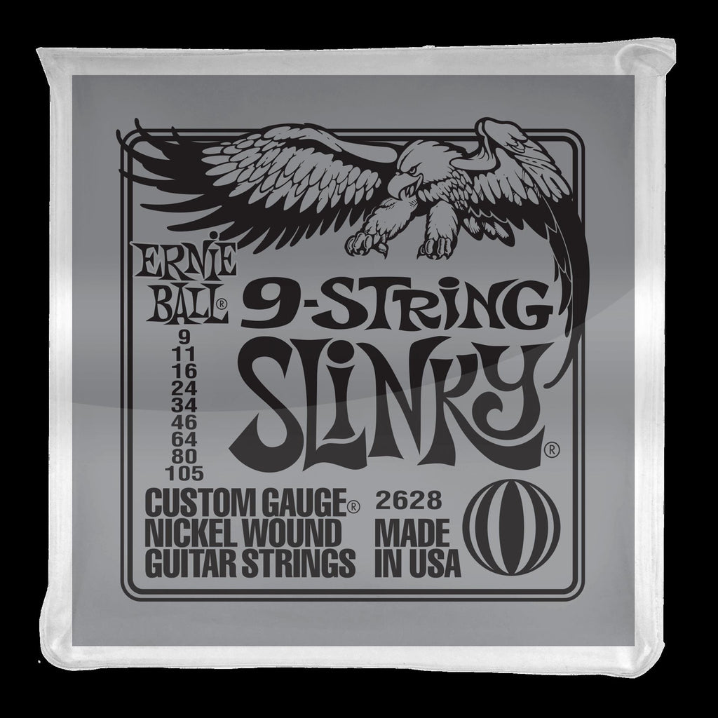 Ernie Ball 2628 Slinky 9-String Nickel Wound Electric Guitar Strings