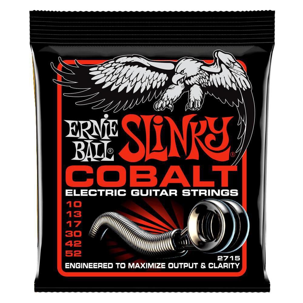 Ernie Ball 2715 10-52 Skinny Top Heavy Bottom Slinky Cobalt Electric Guitar Strings