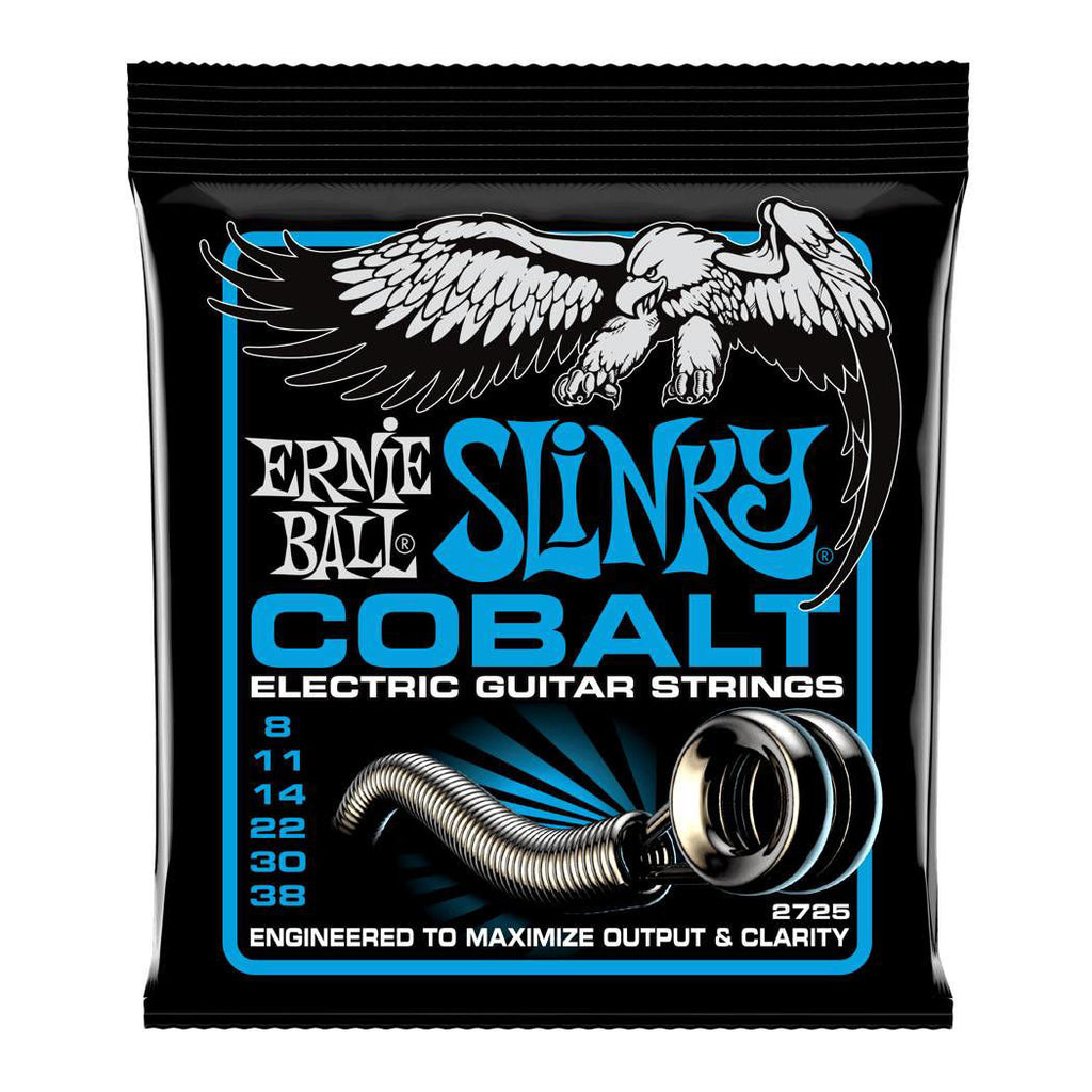 Ernie Ball 2725 8-38 Extra Slinky Cobalt Electric Guitar Strings