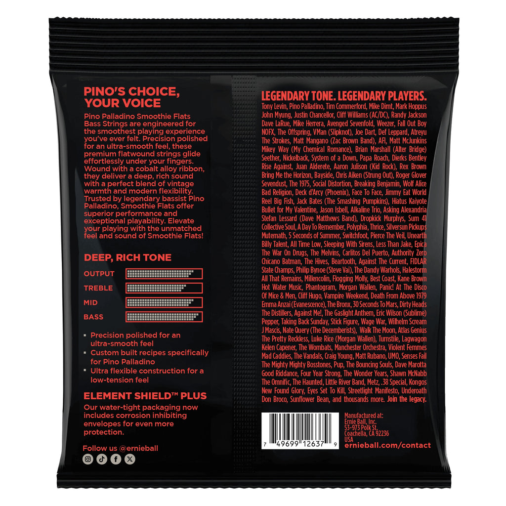Ernie Ball 2748 38 - 98 Pino Palladino Smoothie Flatwound Bass Strings