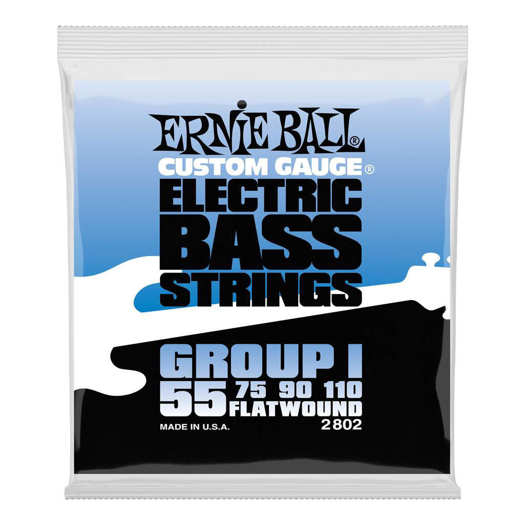 Ernie Ball Flatwound Group I 55 - 110 Bass Guitar Strings