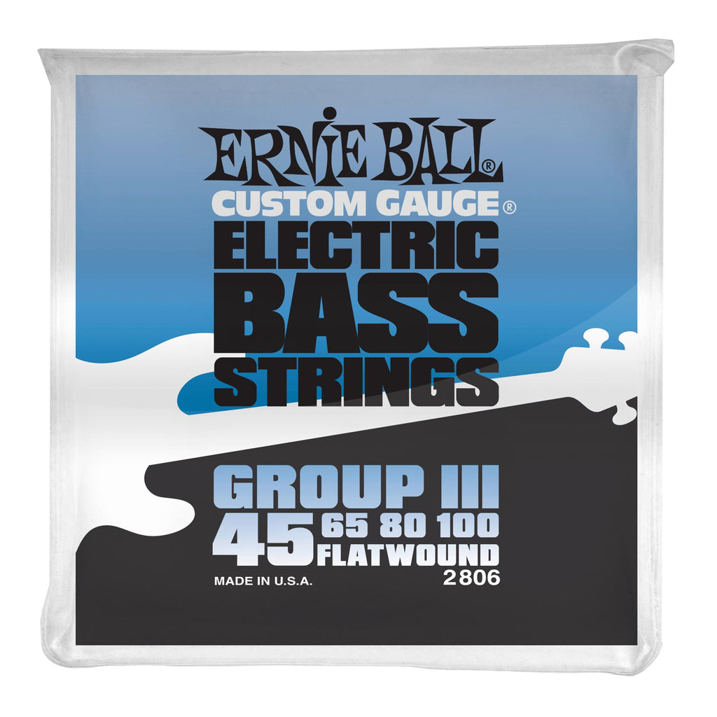 Ernie Ball 2806 45-100 Flatwound Group III Bass Guitar Strings