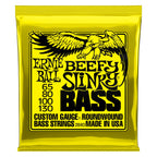 Ernie Ball Beefy Slinky bass guitar strings, E2840 set, showing the packaged strings on a white background.