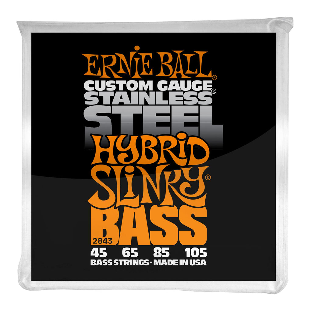 Ernie Ball 2843 45-105 Hybrid Slinky Stainless Steel Electric Bass Strings
