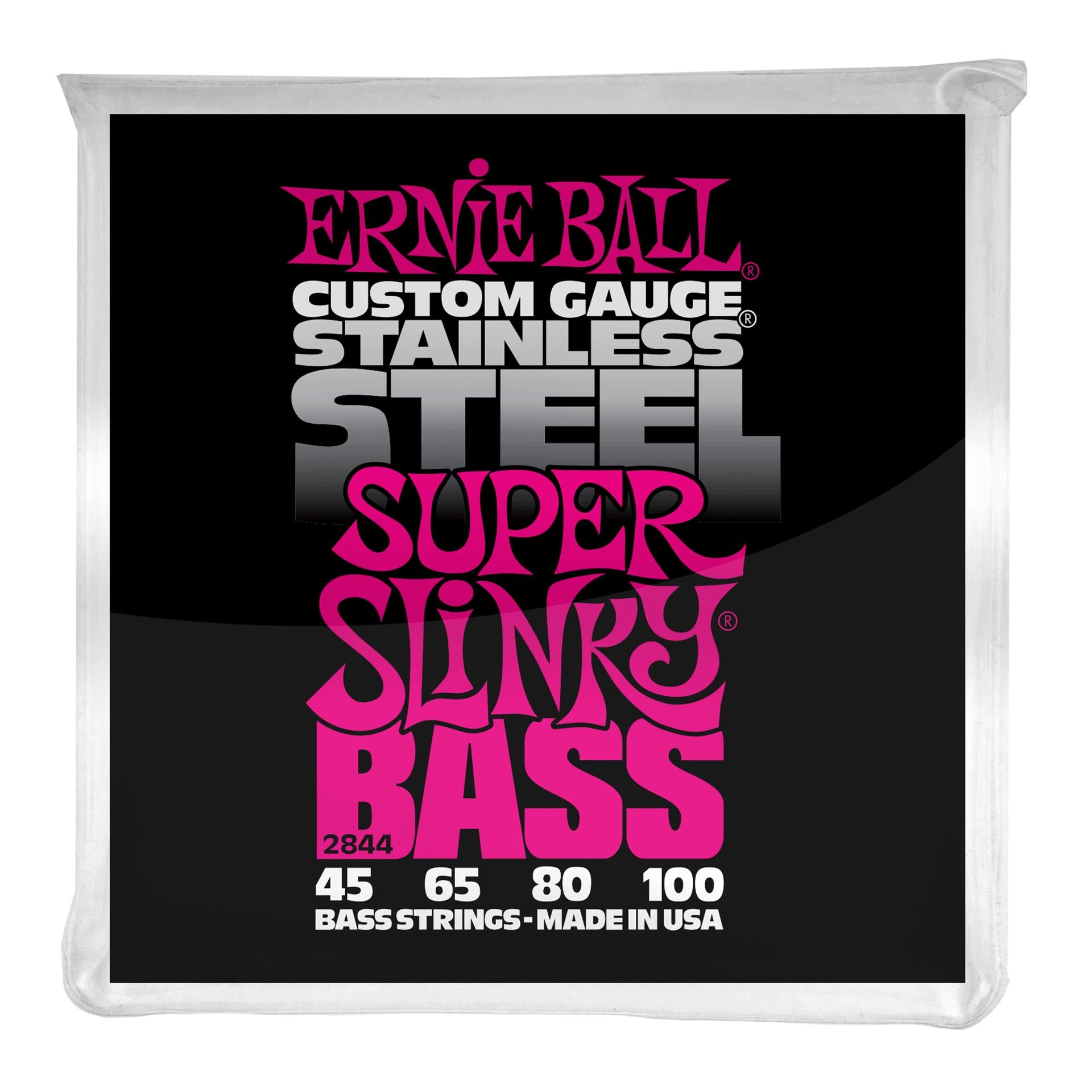 Ernie Ball 2844 Super Slinky Stainless Steel Electric Bass Strings